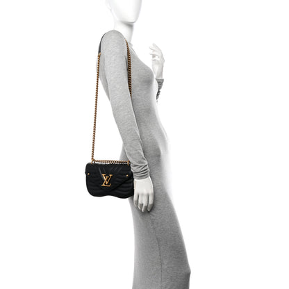 Louis Vuitton Calfskin New Wave Chain PM Black 2 of 16
