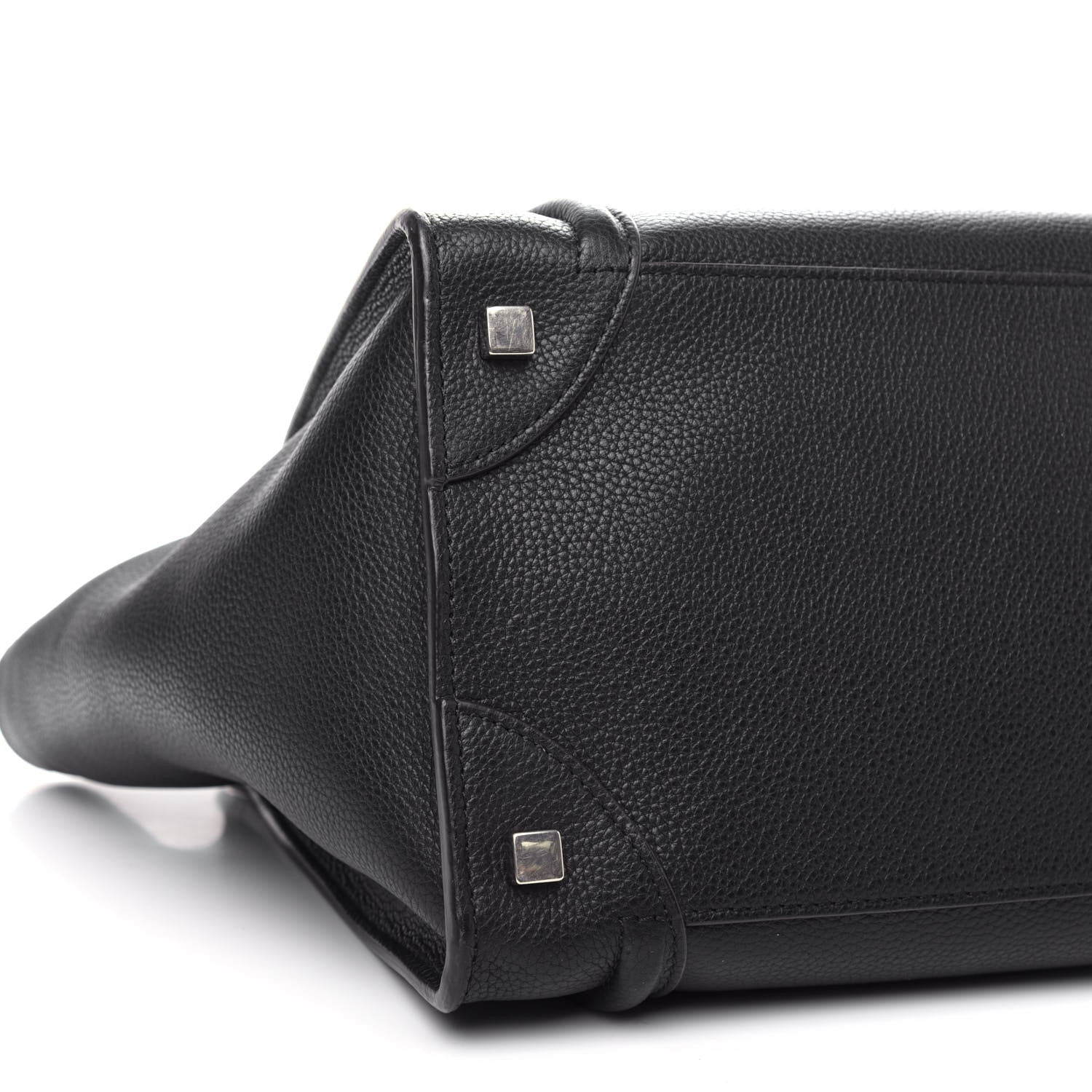 Celine Drummed Calfskin Mini Luggage Black 7 of 9