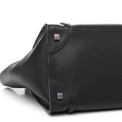 Celine Drummed Calfskin Mini Luggage Black 7 of 9
