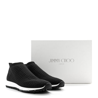 Jimmy Choo Lurex Snake Knit Norway Sneakers 37 Black 8 of 8