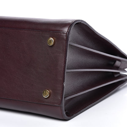 Saint Laurent Calfskin Small Sac De Jour Bordeaux 10 of 14