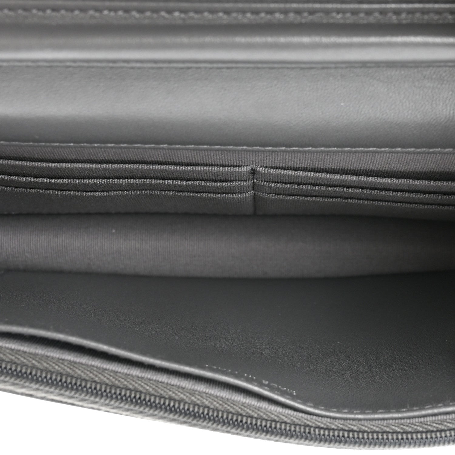 Chanel Lambskin Quilted Wallet On Chain WOC Grey 5 of 13