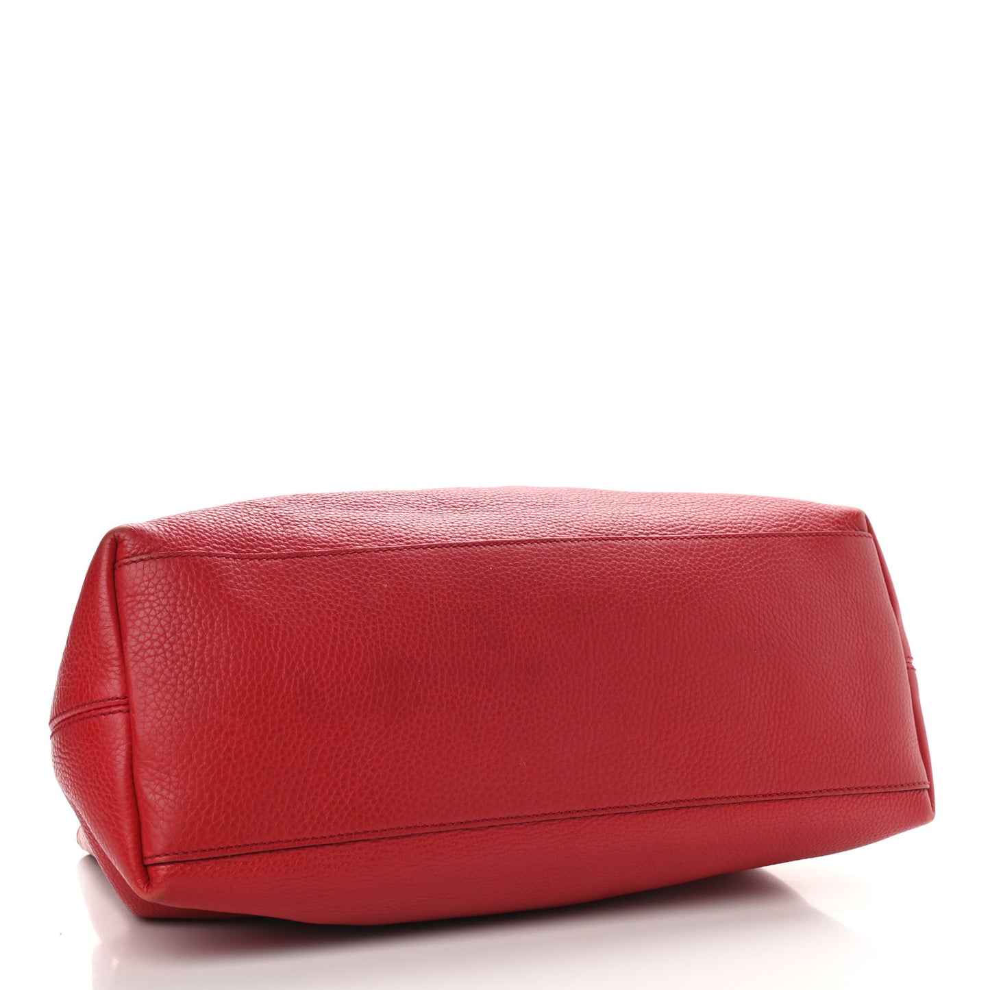 Pebbled Calfskin Medium Soho Chain Shoulder Bag Tabasco Red