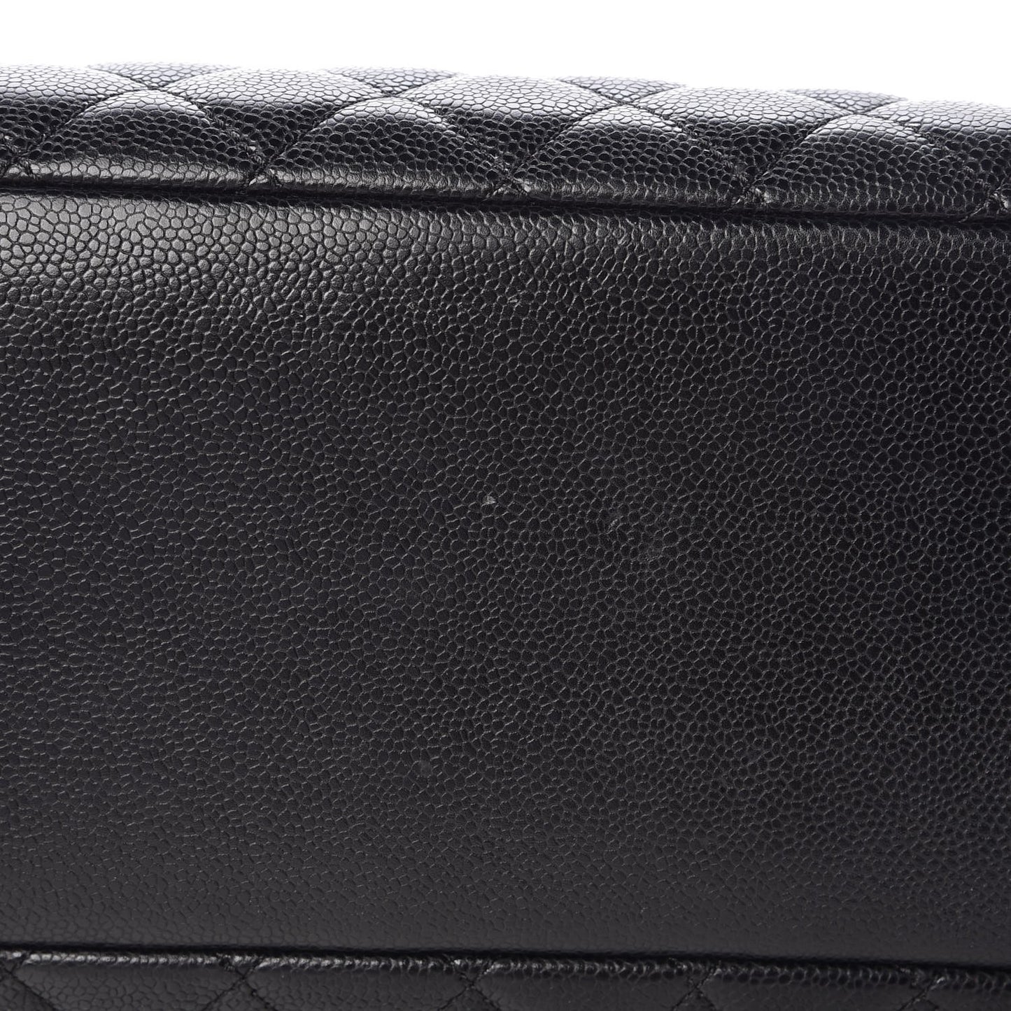 Caviar Quilted Grand Shopping Tote GST Black