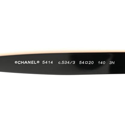 Chanel Acetate CC Butterfly Sunglasses 5414 Black Beige 5 of 7