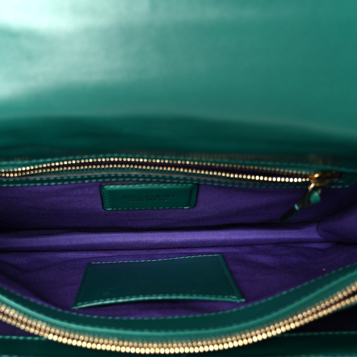 Calfskin Serpenti Forever Shoulder Bag Emerald Green
