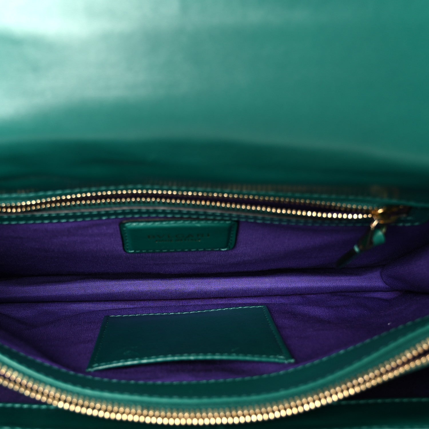 Bulgari Calfskin Serpenti Forever Shoulder Bag Emerald Green 6 of 12