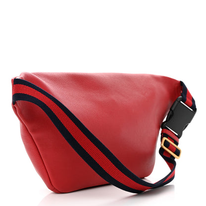 Gucci Grained Calfskin Logo Belt Bag Hibiscus Red 3 of 11