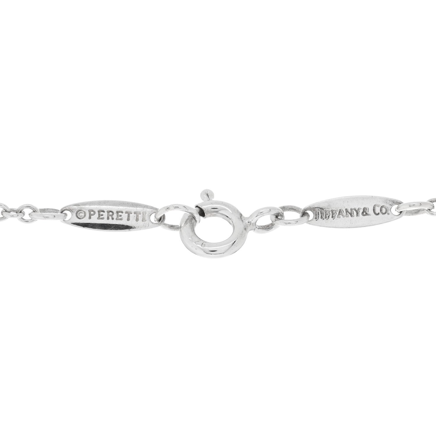 Tiffany Sterling Silver 22mm Elsa Peretti Open Heart Pendant Necklace 5 of 5