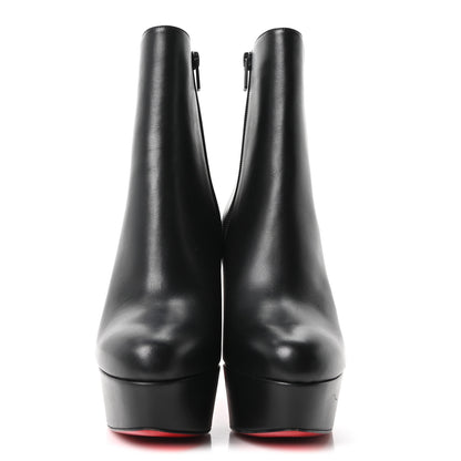 Christian Louboutin Calfskin Loo Booty 130 Ankle Boots 38 Black 3 of 9