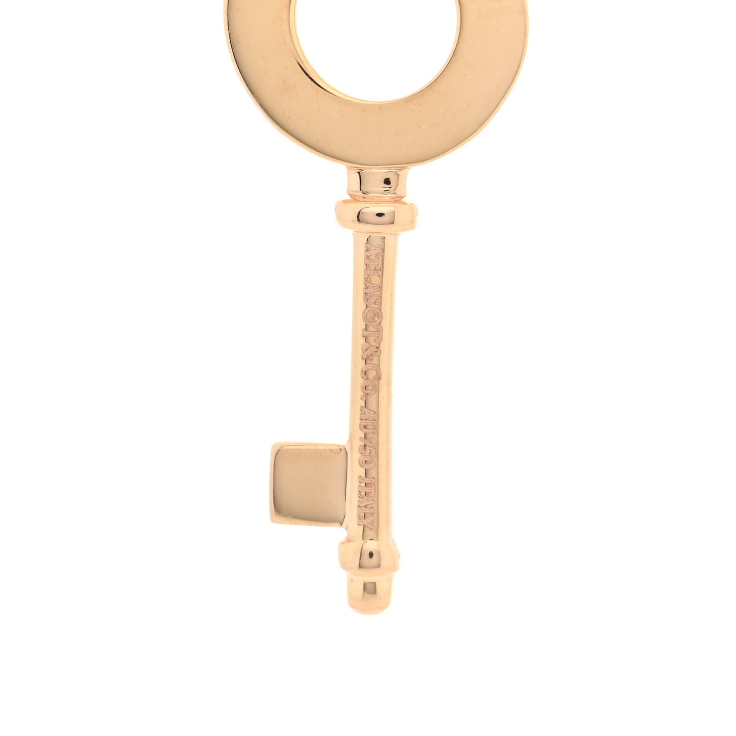 18K Rose Gold Atlas Key Pendant Necklace