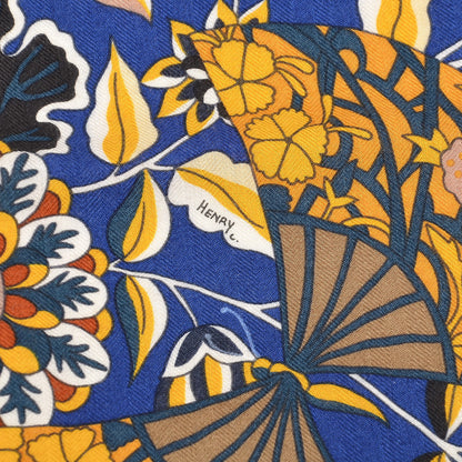 Hermes Cashmere Silk Fleurs et Papillons de Tissus Shawl 140 3 of 6