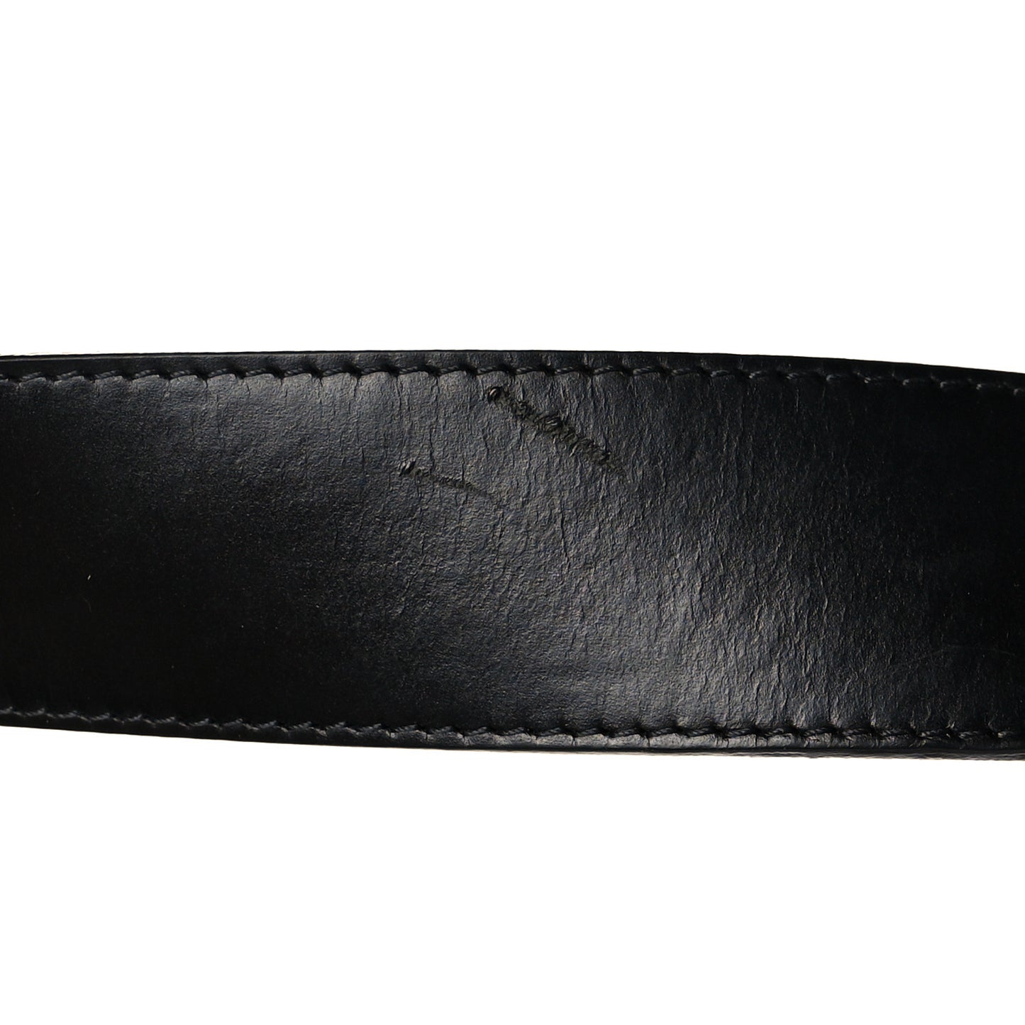 Taurillon Calfskin 30mm LV Initiales Reversible Belt 95 38 Black