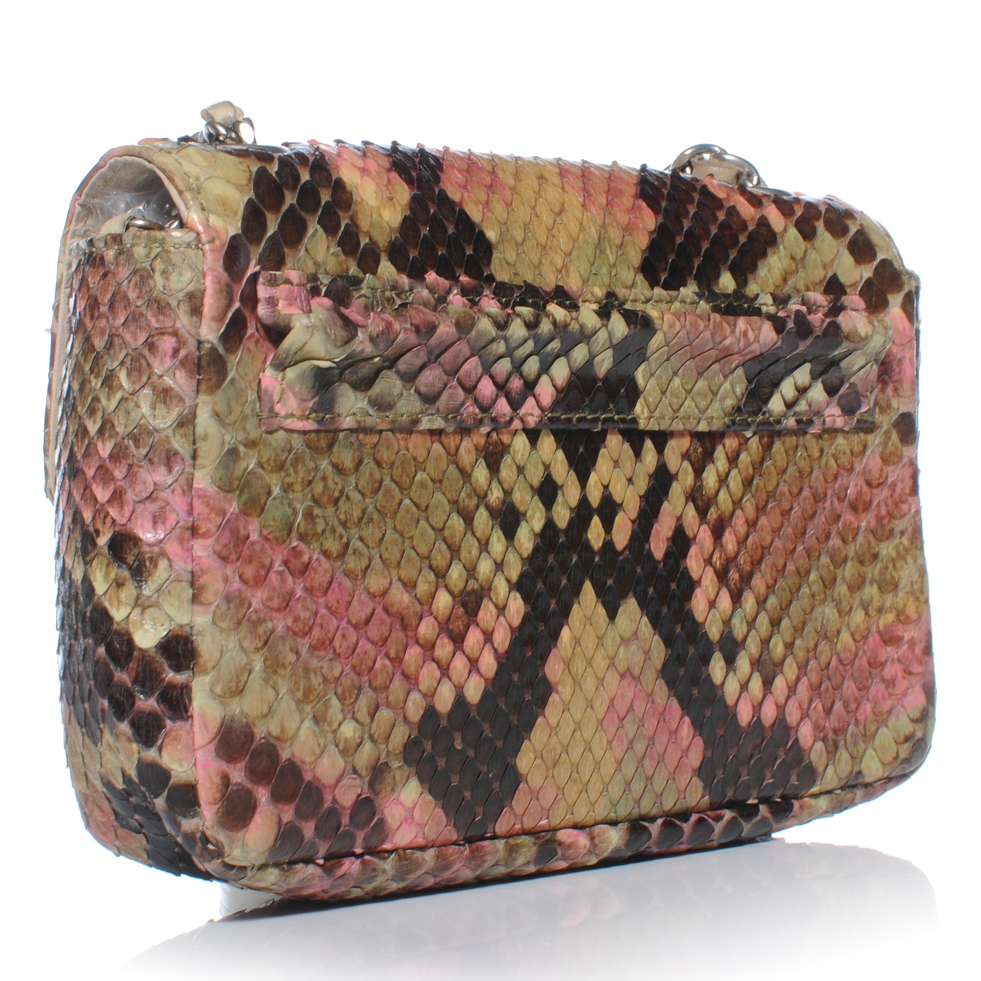 Chanel Python Convertible 3 Way Belt Bag Multicolor 3 of 8