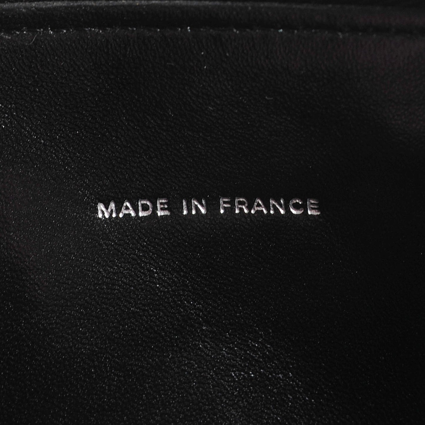 Lambskin Quilted Large Zip Around Wallet Black