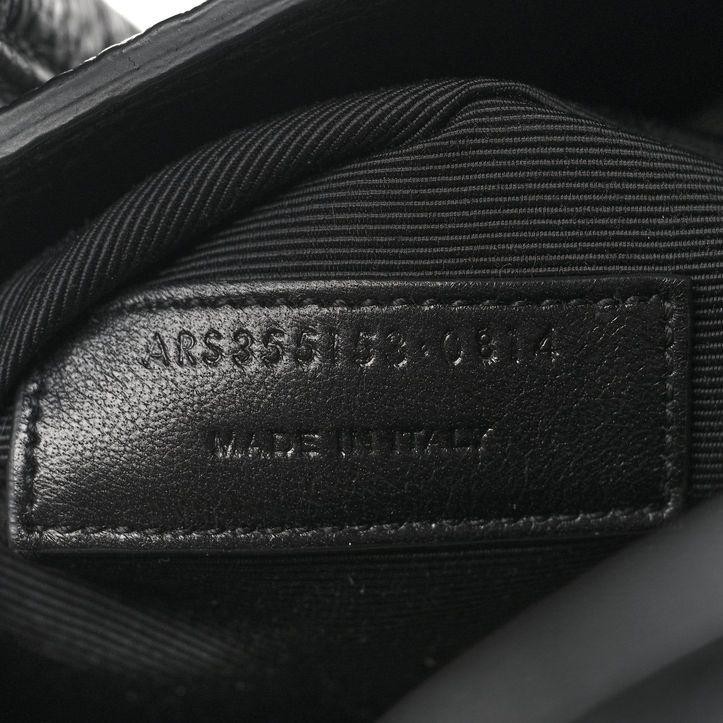 Grained Calfskin Small Sac De Jour Black