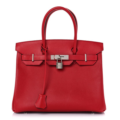 Hermes Epsom Birkin 30 Rouge Casaque 1 of 12