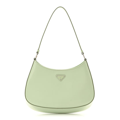 Prada Spazzolato Cleo Shoulder Bag Acqua 1 of 12