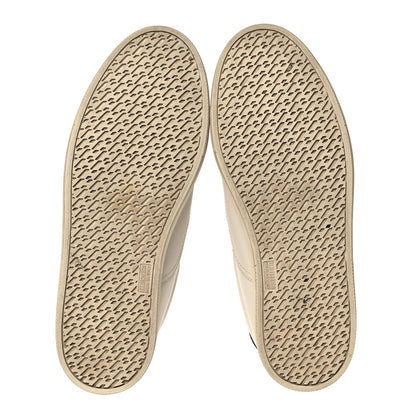 Hermes Calfskin Lizard Womens Quicker Sneakers 38 White Bordeaux 5 of 11