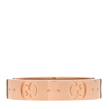 Gucci 18K Rose Gold 4mm Icon Thin Band Ring 52 6 3 of 6
