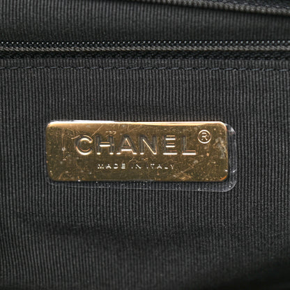 Chanel Lambskin Printed Fabric Medium Chanel 19 Flap Black Multicolor 6 of 11
