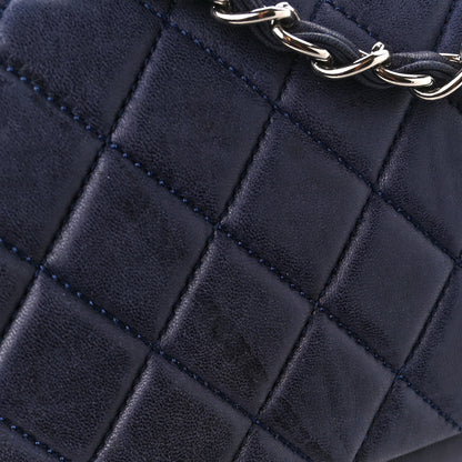 Chanel Lambskin Quilted Jumbo Single Flap Navy 12 of 12