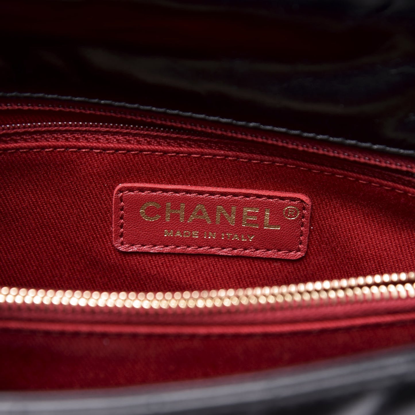 Calfskin Chevron Quilted Small Coco Handle Flap Black