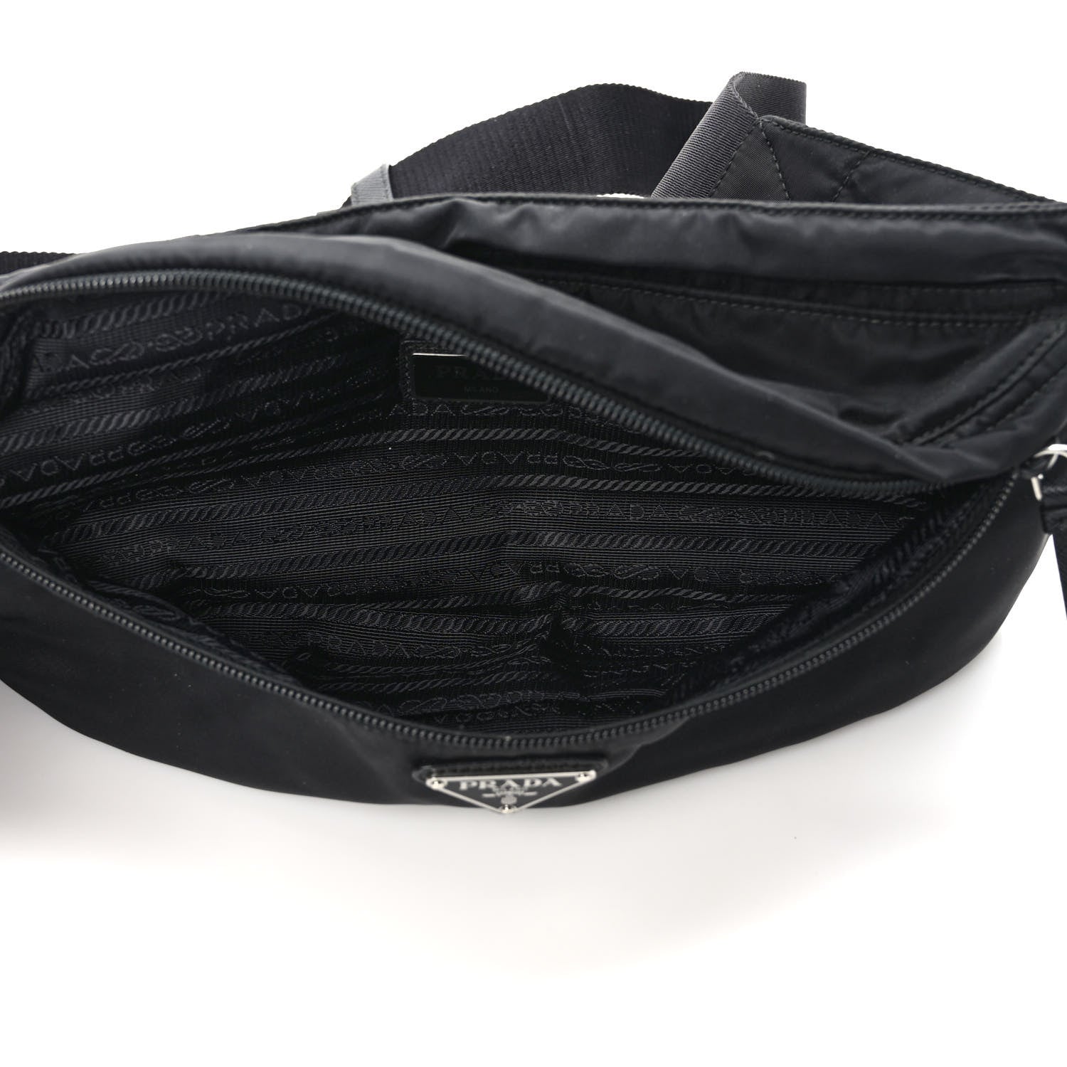 Prada Tessuto Nylon Montagna Belt Bag Black 5 of 8