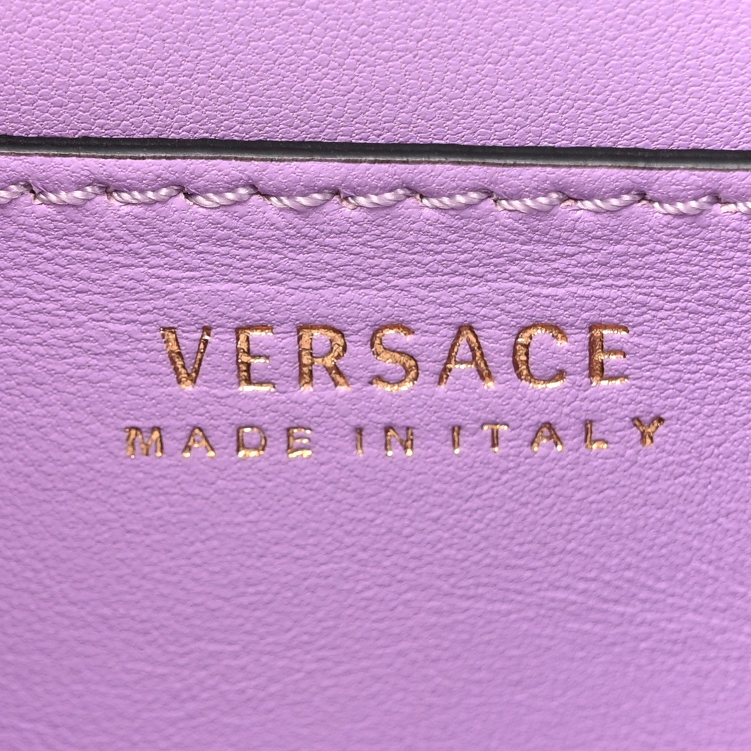 Versace Calfskin Medusa Small Top Handle Handbag Lilac 6 of 17