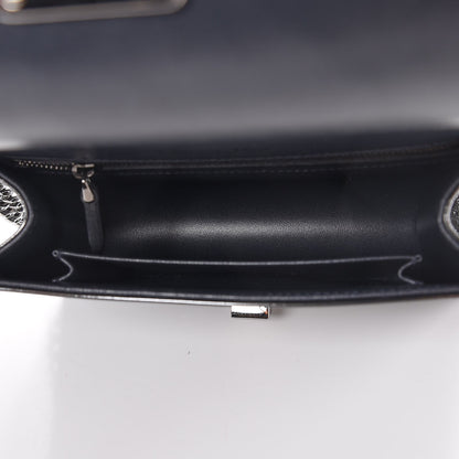 Christian Dior Metallic Patent Micro-Cannage Small Diorama Flap Bag Onyx Black 5 of 6