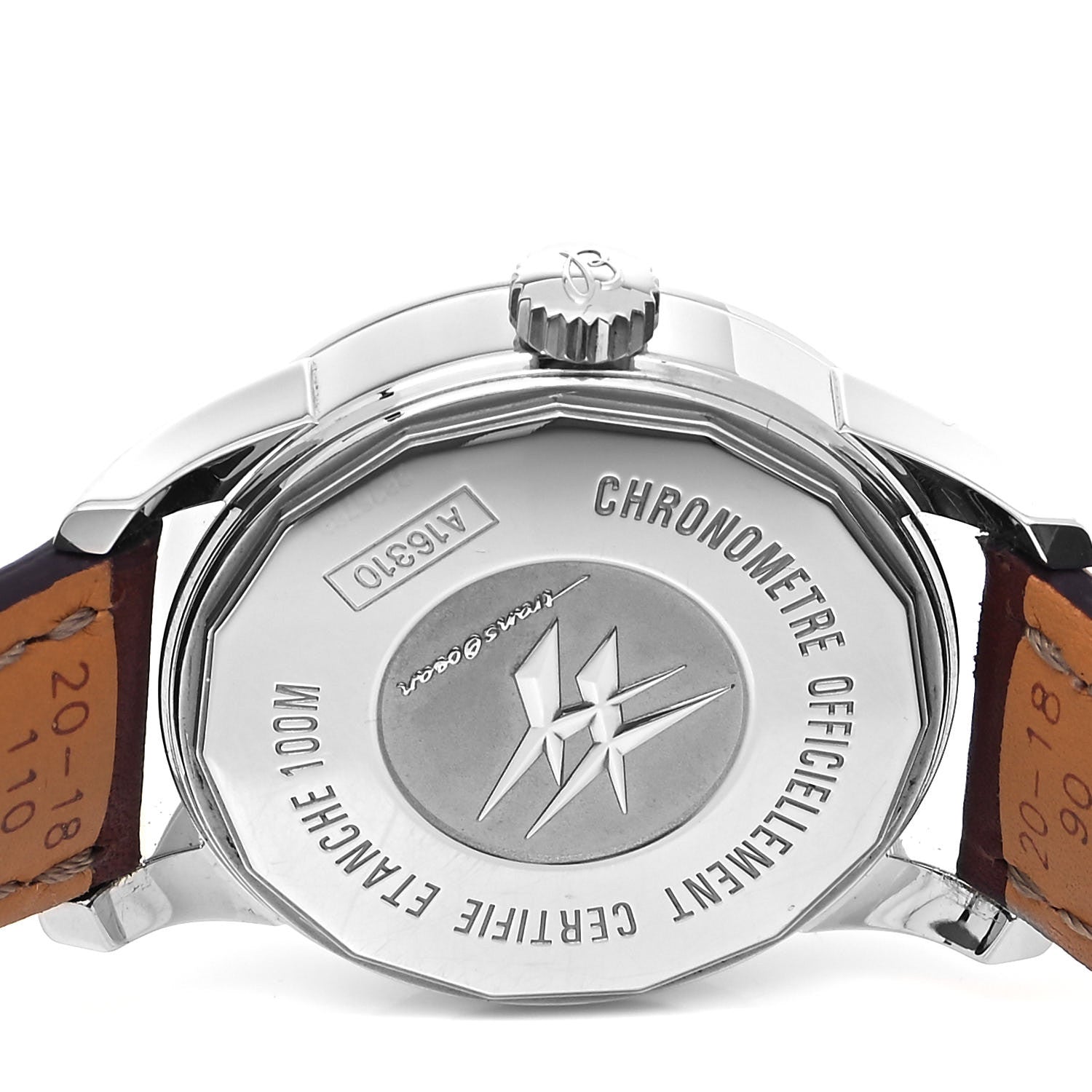 Breitling Stainless Steel Calfskin 38mm Transocean Automatic Watch A16310 4 of 5