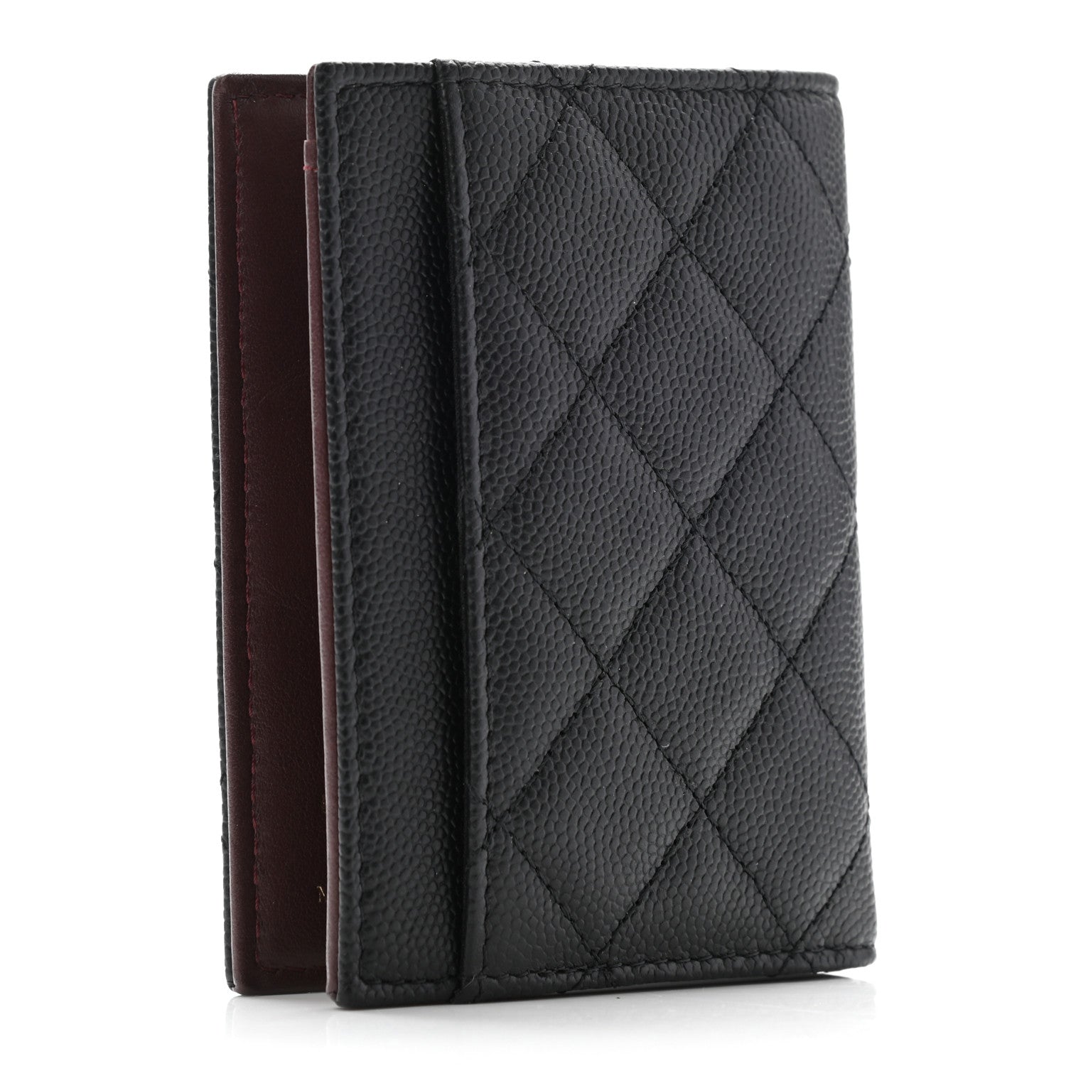 Chanel Caviar Quilted Card Holder Wallet Black 3 of 7