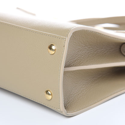 Burberry Calfskin Small Title Bag Honey 8 of 9