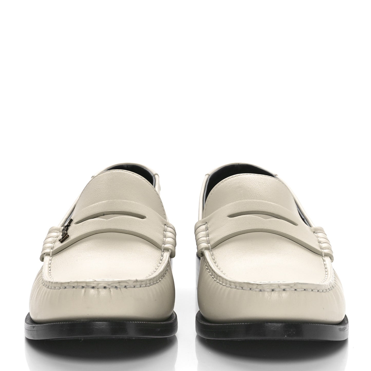 Calfskin Penny Loafers 41 Pearl