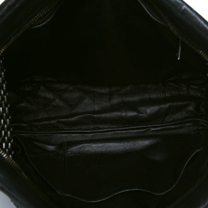 Chanel Metallic Aged Calfskin Quilted Large Reissue Camera Case Black 4 of 6