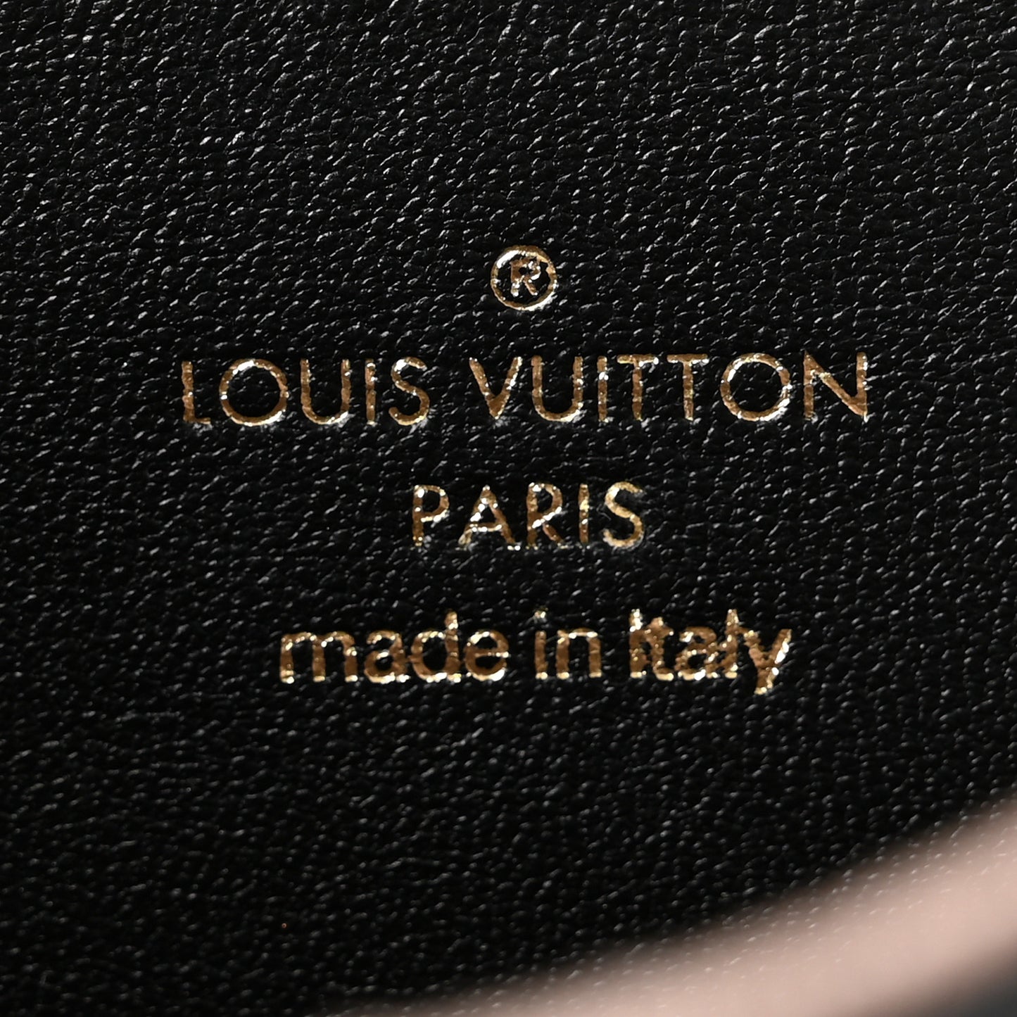 Lambskin Embossed Monogram Pochette Coussin Black