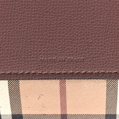 Burberry Grainy Calfskin Haymarket Check Medium Reversible Tote Light Elderberry 7 of 21