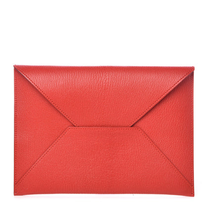 Hermes Chevre Mysore Envelope Wallet Rouge Tomate 1 of 8