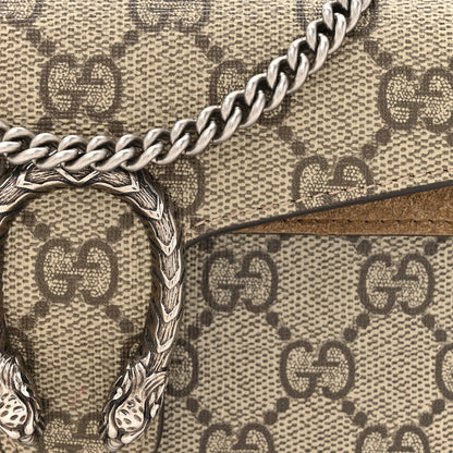 Gucci GG Supreme Monogram Super Mini Dionysus Shoulder Bag Taupe 8 of 11