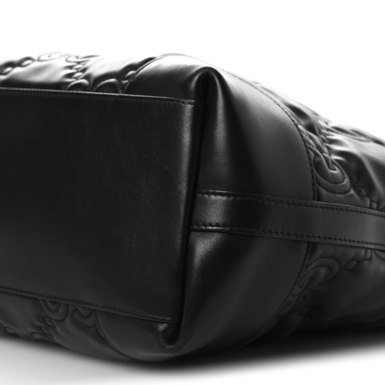 Gucci Calfskin GG Matelasse Medium Ophidia Shopping Tote Black 10 of 12