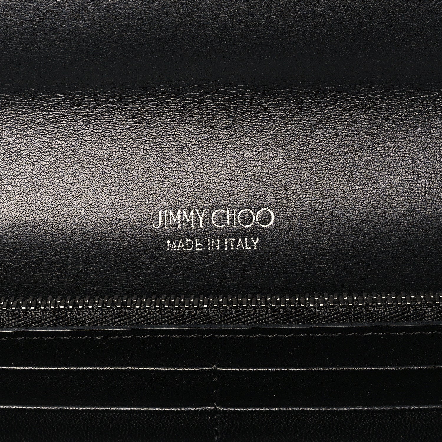 Jimmy Choo Glitter Milla Wallet on Chain Black Anthracite 6 of 8
