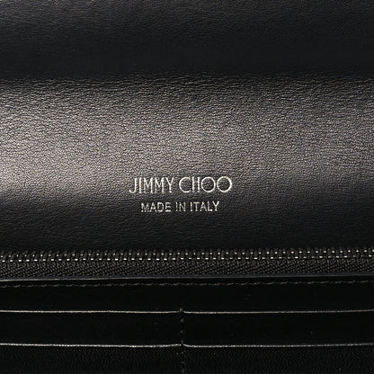 Jimmy Choo Glitter Milla Wallet on Chain Black Anthracite 6 of 8