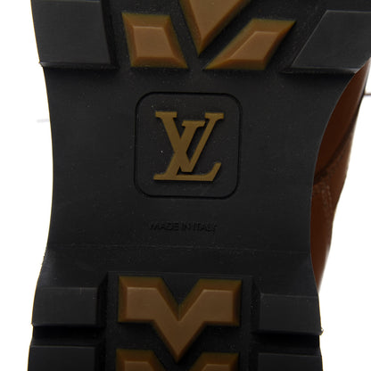 Louis Vuitton Calfskin Oberkampf Ankle Boots 8.5 Cognac 7 of 10