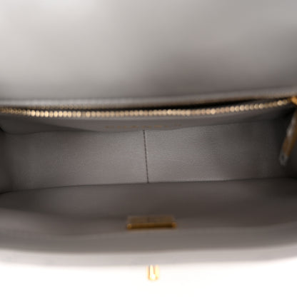 Chanel Lambskin Resin Pearl Quilted Small Flap Grey 5 of 11