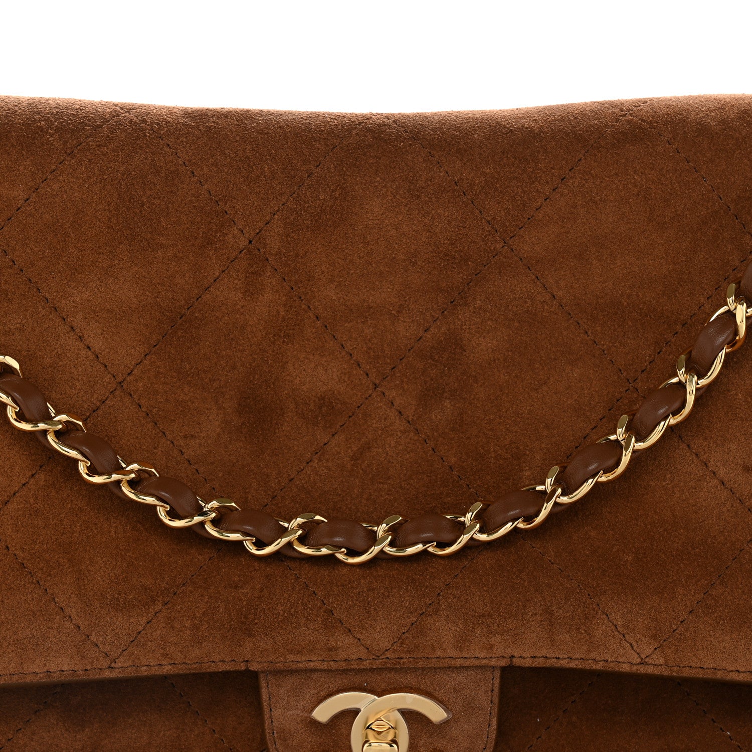 Chanel Suede Calfskin Souplissimo Maxi Flap Camel 8 of 11