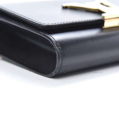 Louis Vuitton Calfskin Chain Louise MM Black 8 of 13