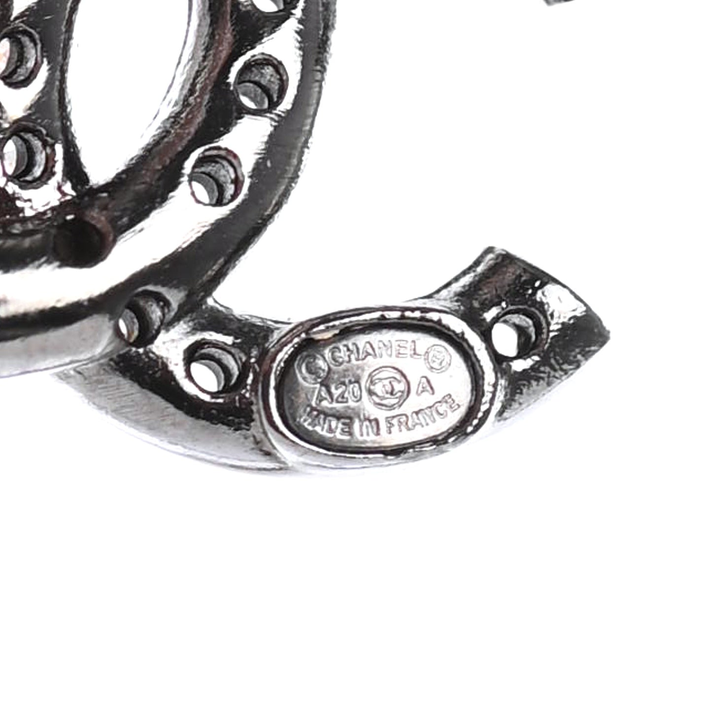 Ruthenium Crystal CC Earrings
