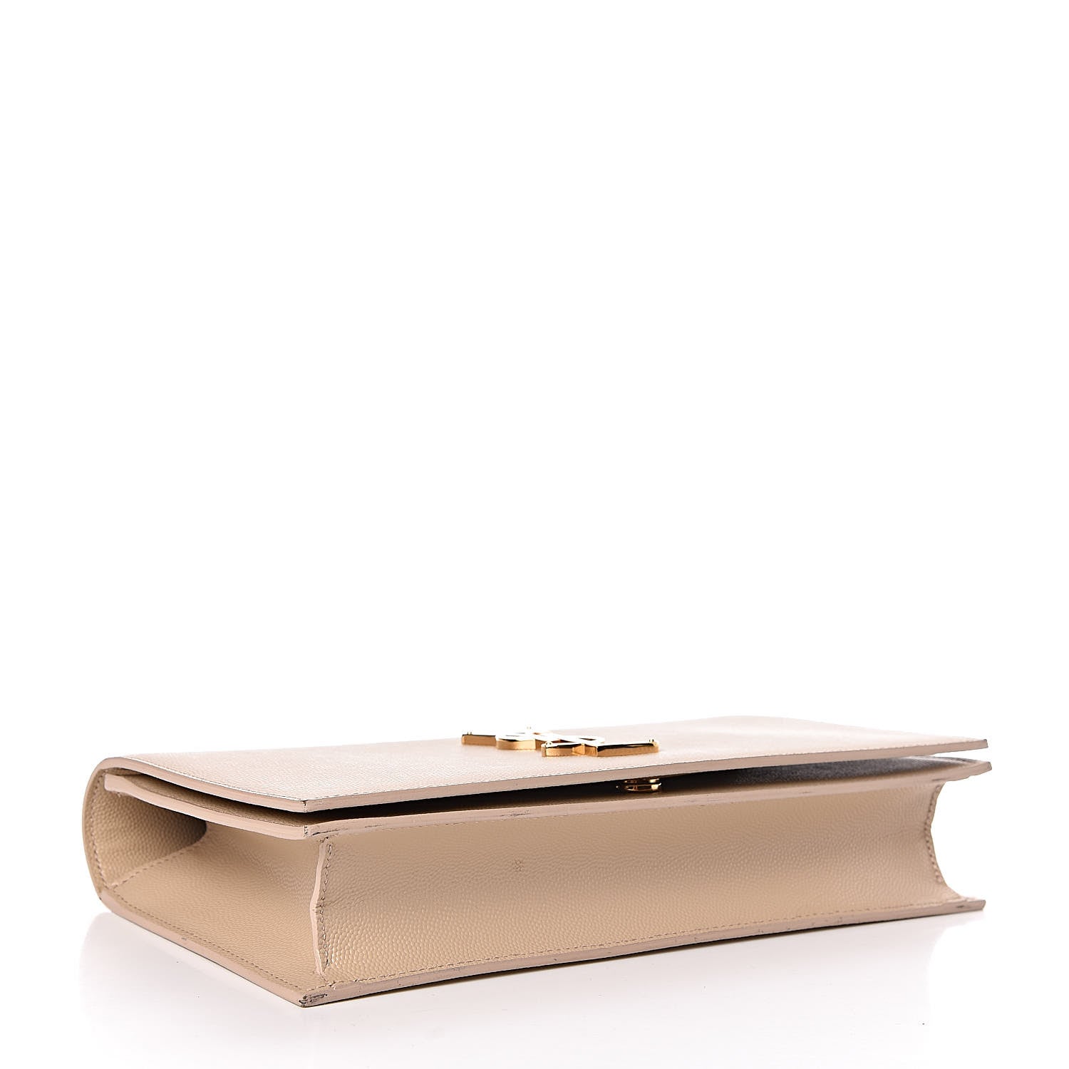 Saint Laurent Grain De Poudre Classic Kate Monogram Clutch Nude Powder 5 of 12