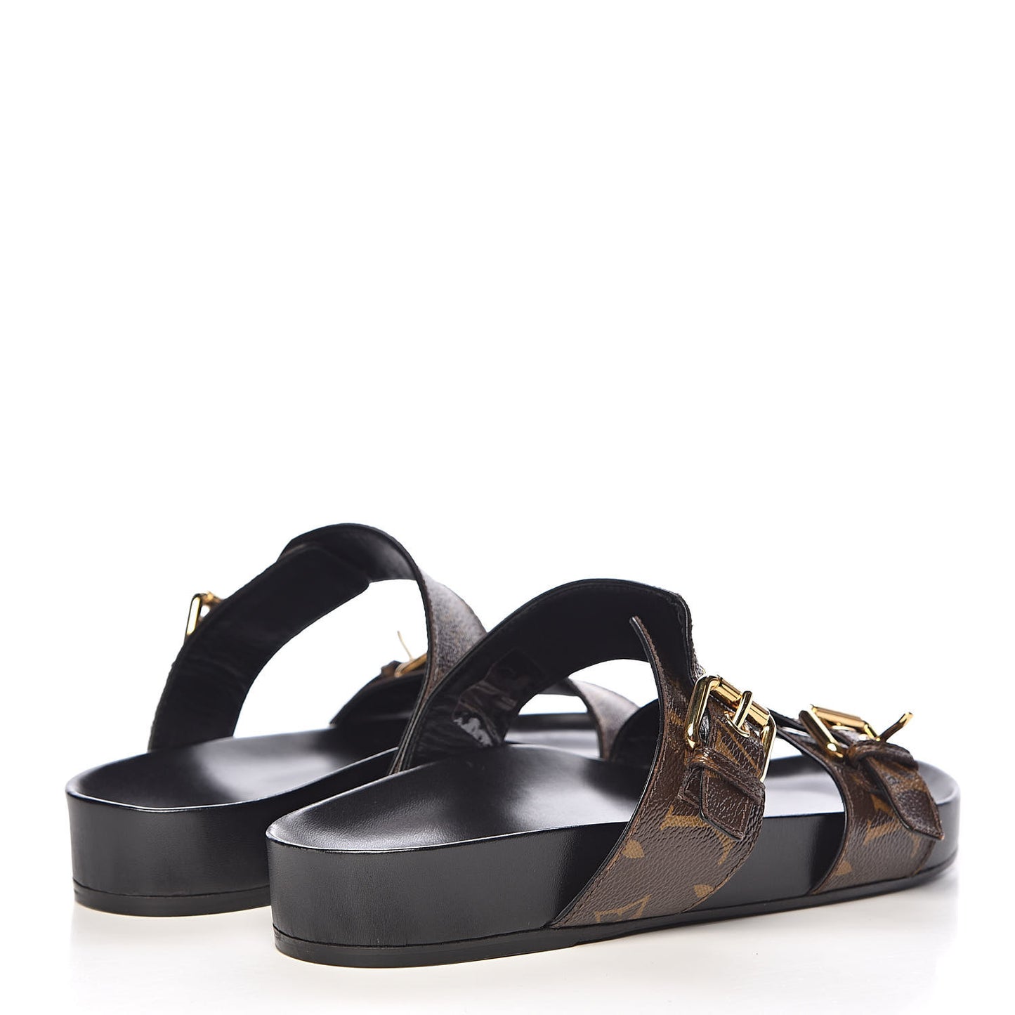 Monogram Bom Dia Mule Sandals 39 Black