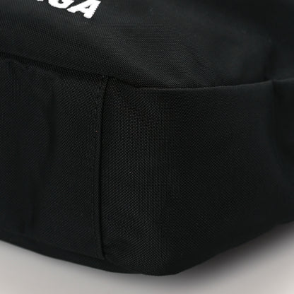 Balenciaga Recycled Sport Nylon Logo Embroidered Wheel Sling Bag Black White 10 of 10